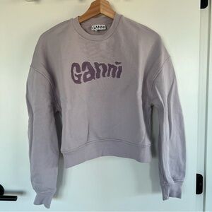 Ganni Lilac Sweatshirt